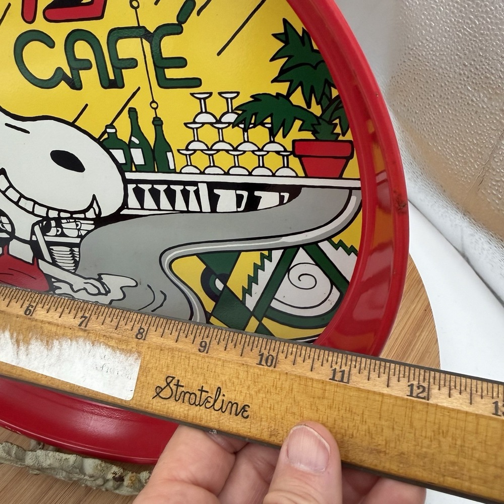 Vintage  1965 ‎ Snoopy's Cafe Tray United Feature Syndicate Woodstock - Picture 4 of 6